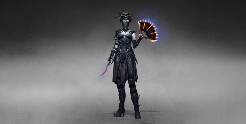 Atomhawk Design, Fan, Mortal Kombat, Dark Kitana, by Atomhawk Design, Style, Fiction, Character, Girl, Mortal Kombat 11, Illustration, Kitana, Warrior