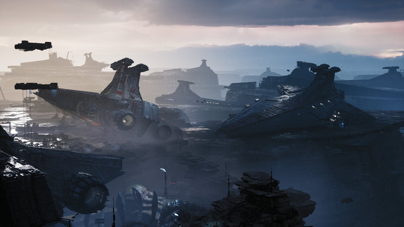 spaceship, Star Wars, space, 1080P, video games, Jedi: Fallen Order, screen shot, Video Game Landscape