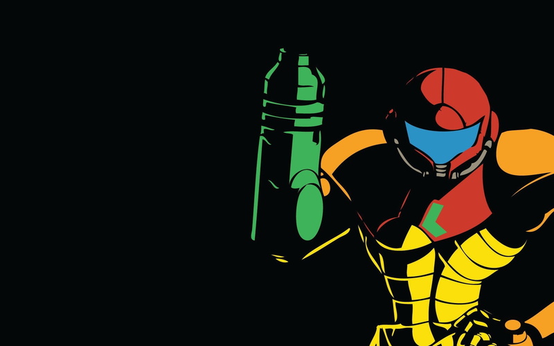 Metroid, minimalism, 1080P, Samus Aran, video games, Nintendo