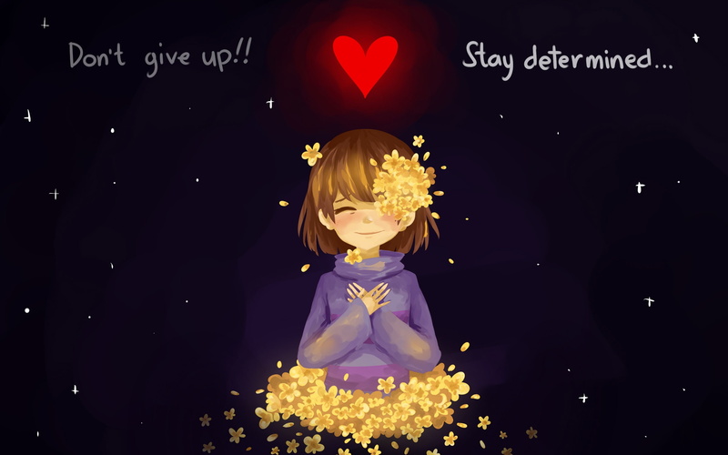 smiling, anime style games, Anime, untertale, 2K, frisk, artwork