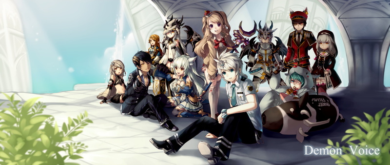 Anime, crowd, fashion, group of people, full length, people, corporate business, young women, anime style games, business, lifestyles, indoors, young adult