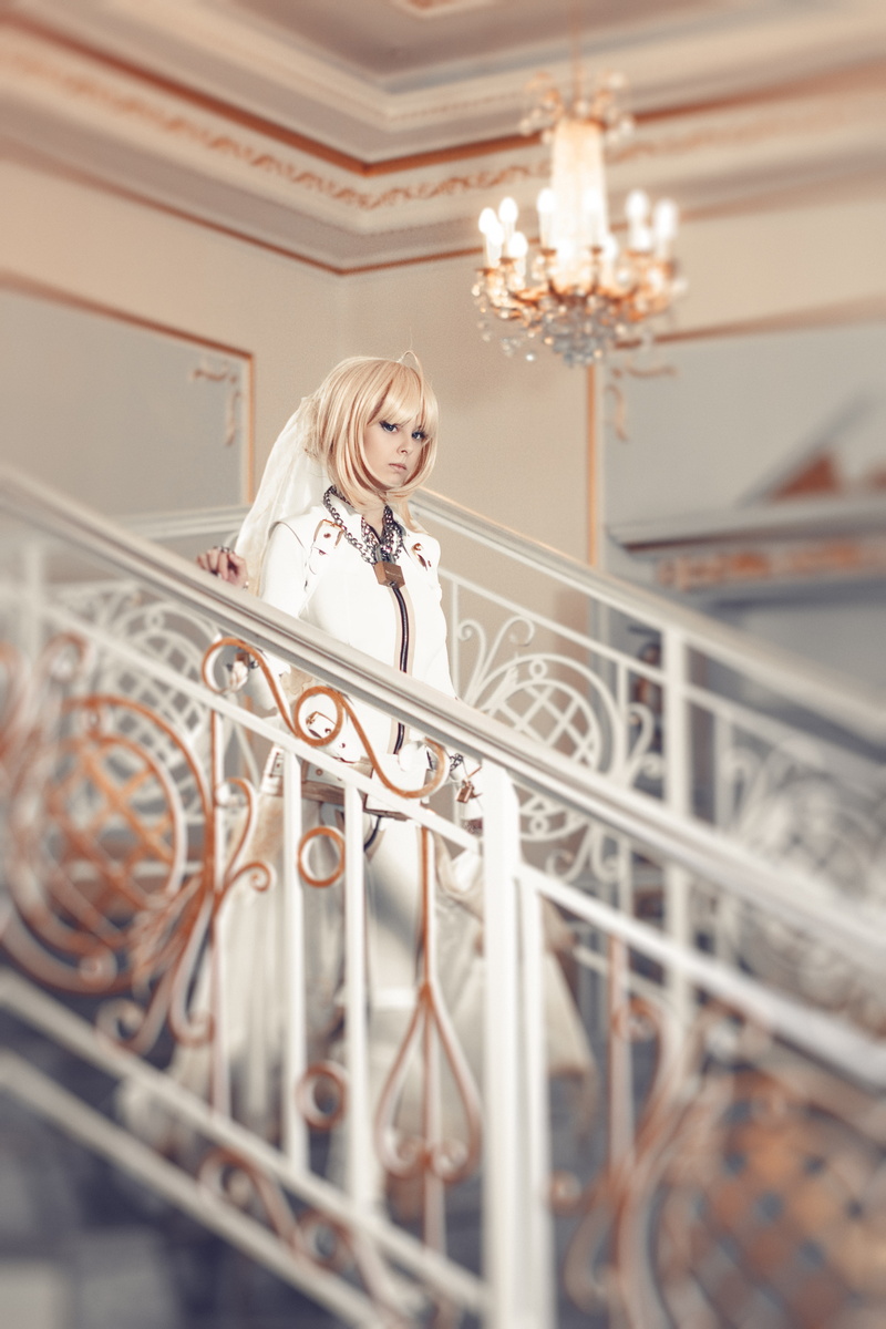 lifestyles, young women, looking, looking at camera, blond hair, selective focus, 5K, one person, women, indoors, staircase, leisure activity, railing