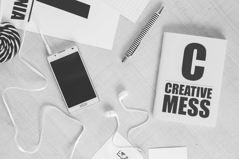 directly above, connection, black, text, number, indoors, western script, black and white, headphones, table, film industry, music, simply, paper, tech