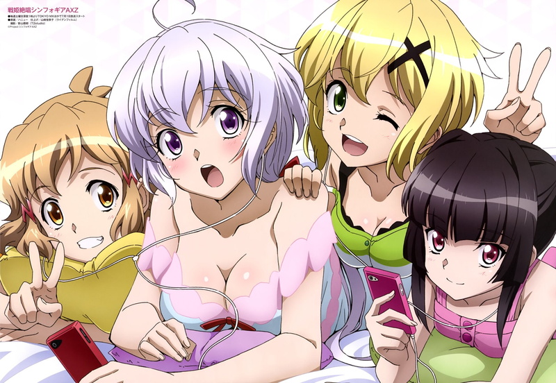 Anime, Hibiki Tachibana, 1080P, Kirika Akatsuki, Senki Zesshou Symphogear, Shirabe Tsukuyomi, Chris Yukine