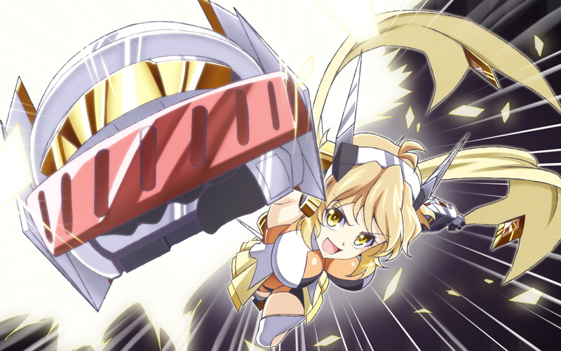 blonde, tachibana, symphogear, bodysuit, 1080P, yellow, weapon, senki, hibiki, eyes, hair, h new, zesshou