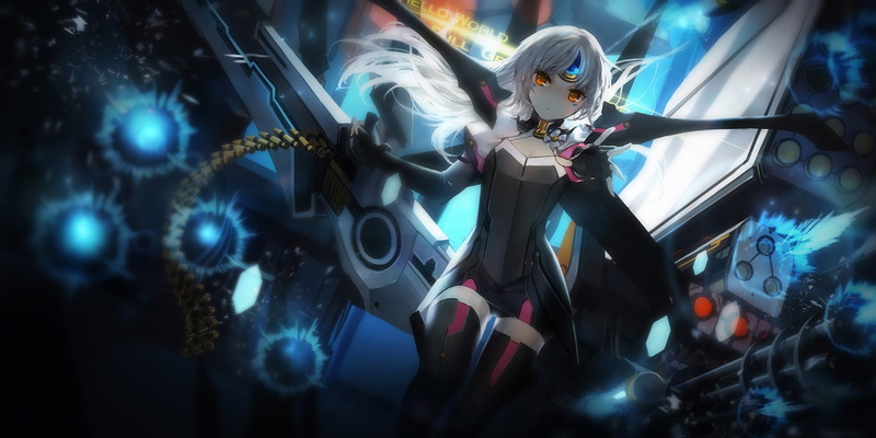 720P, Elsword, video game characters, anime girls, thigh-highs, Eve (Elsword)