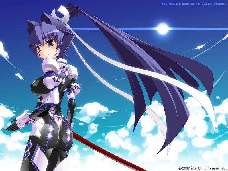 muv luv, meiya, mitsurugi, 720P