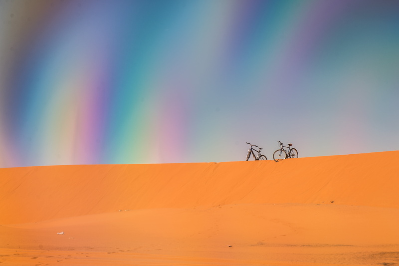 multi colored, sand, cycling, outdoors, nature, leave, no people, scenics - nature, non-urban scene, morocco, desert, travel, africa, landscape, sahara