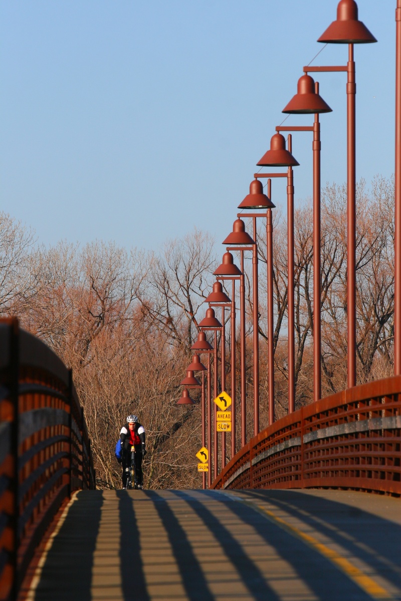 lights, lifestyles, man, bridge, cyclist, adult, connection, action, 2K, the way forward, transportation, outdoors, bicycle rider, cycle, male, day, nature