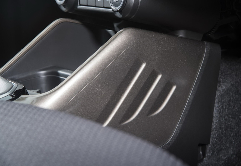 high angle view, indoors, modern, suzuki, mode of transportation, seat, (2017), technology, shiny, motor vehicle, steel, transportation, no people, still life