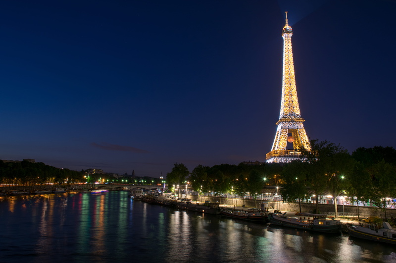 5K, nature, building exterior, no people, transportation, city, tall - high, water, tour eiffel, seine river, travel destinations, pont de bir-hakeim