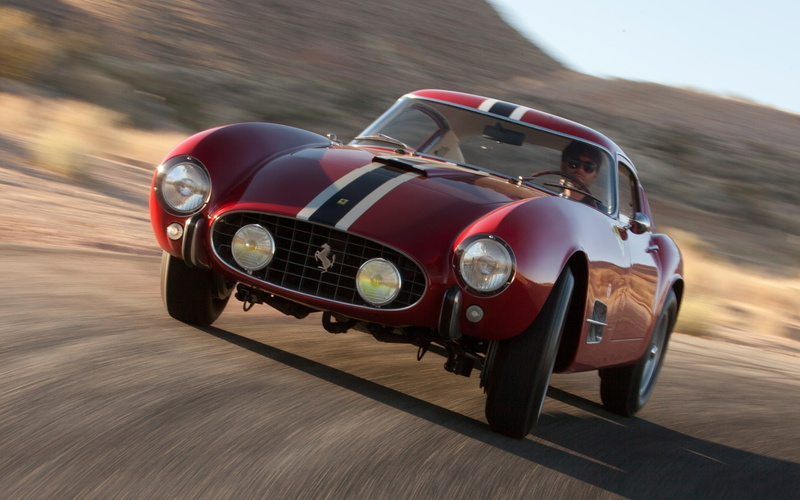 Scaglietti, turn, Berlinetta, Ferrari, 250 GT, background, classic, Tour de France, 14 louver, the front, 1957, 1080P, beautiful car, red