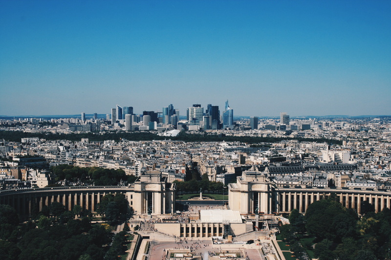 outdoors, nature, tree, 4K, skyline, no people, no clouds, built structure, day, plant, travel destinations, clear sky, sky, paris, building, cityscape