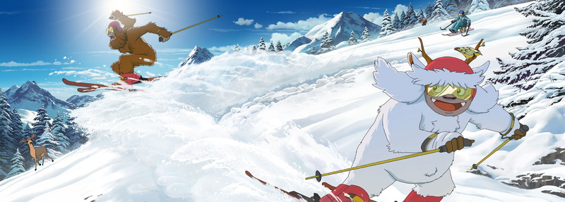 vacation, Hayao Miyazaki, travel oregon, landscape, Portland, Yeti, 2K, Studio Ghibli, skiing, squatch, digital painting, sasquatch, Oregon