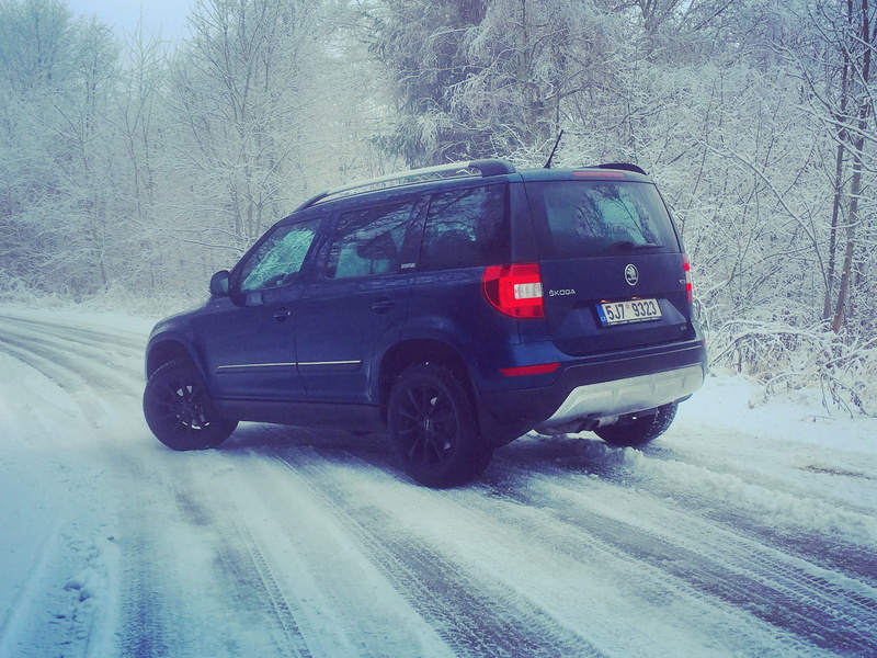 plant, blizzard, warm clothing, mode of transportation, land, yeti, travel, 2K, winter, day, snowing, nature, škoda, snow, 4x4, extreme weather, blue