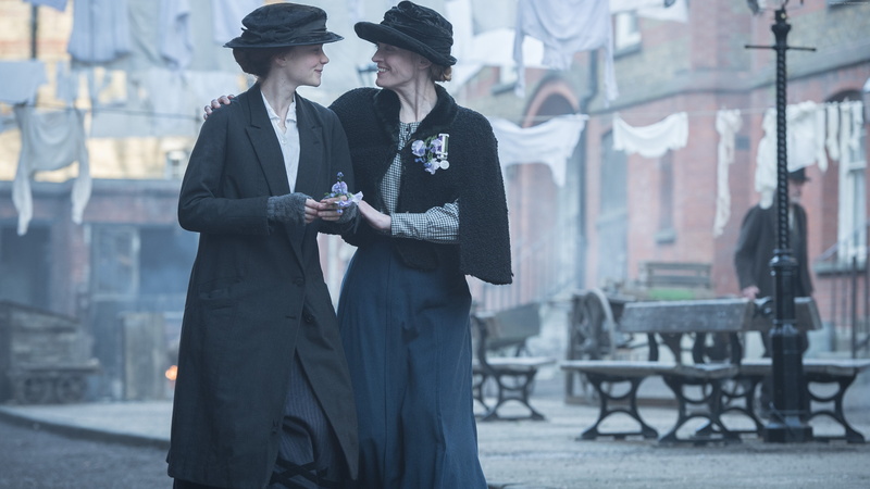 outdoors, mobile phone, people, Carey Mulligan, young women, young men, young adult, city, adult, three quarter length, men, Helena Bonham Carter, hat