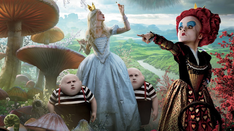 family, female likeness, Alice in Wonderland (2010), real people, women, Tweedledum, group of people, creativity, girls, child, people, Cheshire Cat, females