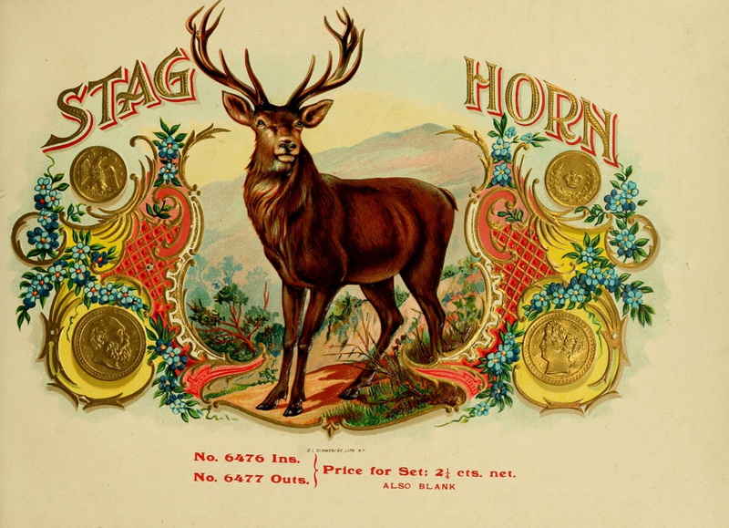 cigarette, vintage, art, Deer, artwork, 2K, bokeh, Cigars, style, retro, smoking, Cigar, tobacco, smoke, poster, logo, Label
