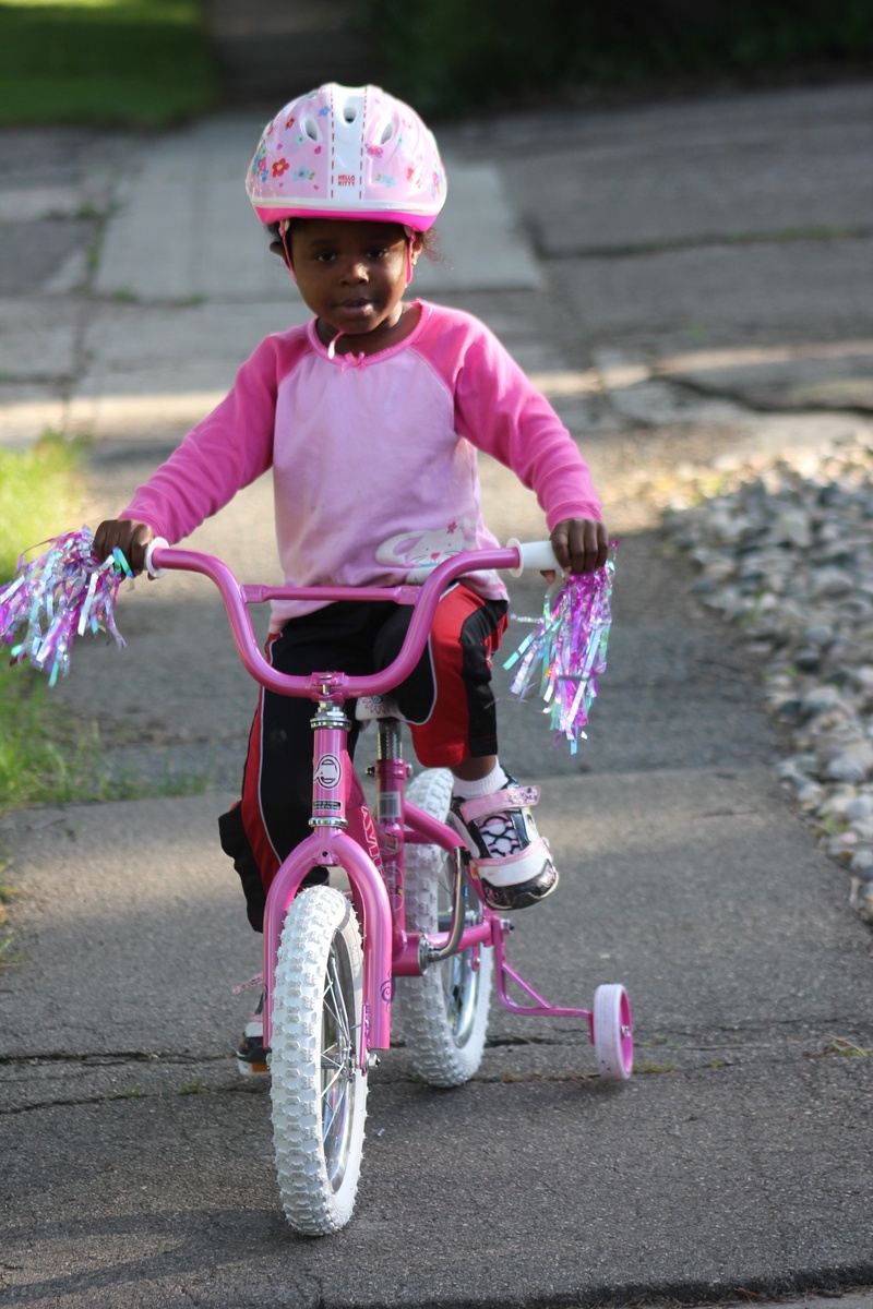 parenthood, african american family, lifestyle, child biking, happy, women, black, ride, girls, sport, riding, leisure activity, cute, together, african