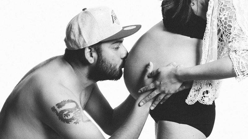 r, young men, husband, home interior, baby, motherhood, people, leisure activity, parenthood, maternity, life, affection, black and white, care, togetherness