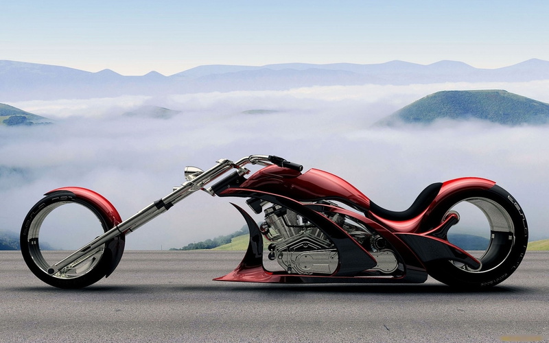 chopper, bike, hot, custom, 4K, motorcycle, tuning, motorbike, rods, rod