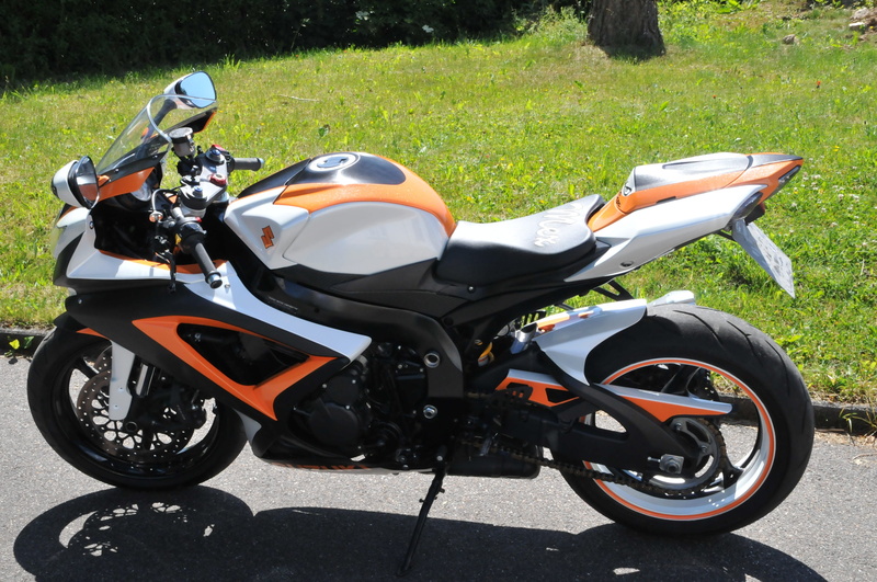sunlight, plant, land, suzuki, mode of transportation, transportation, scooter, road, no people, field, nature, gsx-r, motor scooter, day, absence, grass