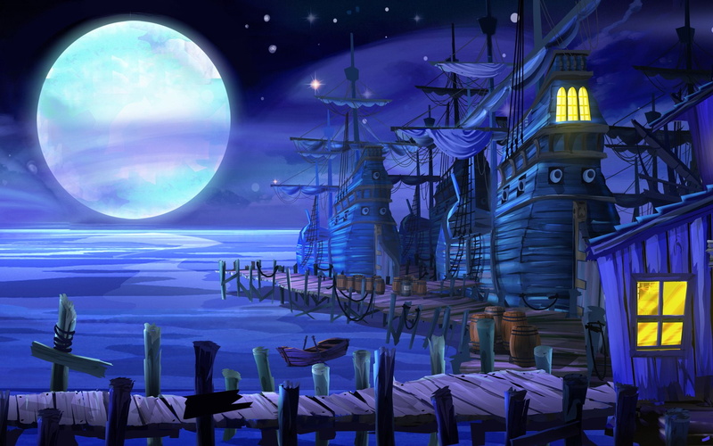 1080P, fantasy, animation, adventure, monkey, island
