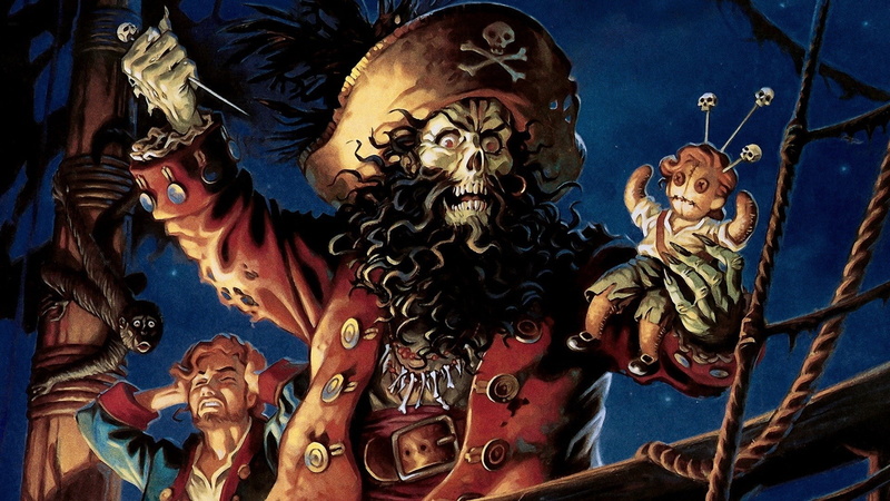 no people, human representation, representation, statue, religion, low angle view, male likeness, 1080P, built structure, mural, monkey island 2 lechucks revenge