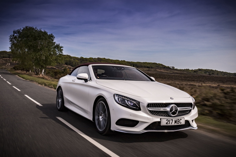 4K, auto, AMG line, lights, the front, Mercedes, Mercedes-Benz, S 500, Cabriolet