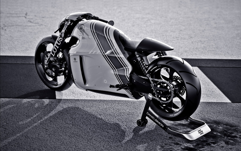 stationary, sunlight, 2014, mode of transportation, street, land vehicle, side view, lotus, riding, ride, Other, road, 1080P, gray, white, bicycle, one person