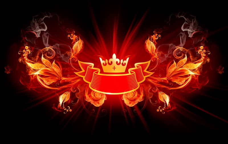 chinese new year, illustration, crown, indoors, floral, orange, fire - natural phenomenon, digital art, event, festival, fire, flame, representation, black background
