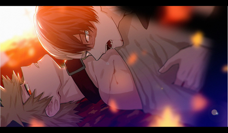 bakugou, 1080P, hero, boku, todoroki, from, academia, fanart, todobaku, shouto, pixiv, katsuki