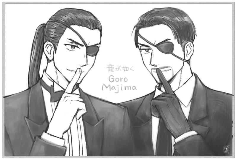 720P, gotoku, goro, pixiv, majima, fanart, from, ryuu