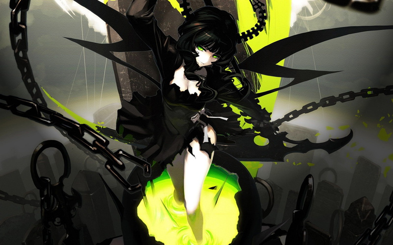 black, anime, anime girls, dead master, 2K, black rock shooter, rock, takanashi yomi, girls, yomi, takanashi, master, shooter, dead