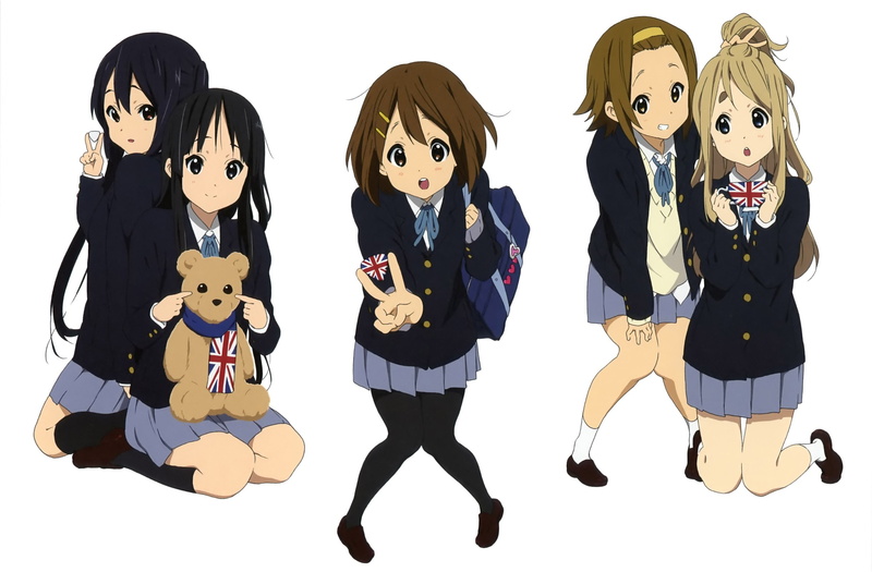 1080P, studio shot, Akiyama Mio, representation, childhood, group of people, Nakano Azusa, Hirasawa Yui, cut out, people, celebration, women, indoors