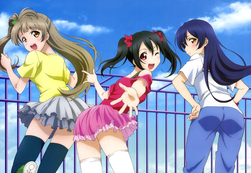 dress, sky, sonoda umi, anime, love, art and craft, young Adult, adult, females, manga Style, human representation, computer Graphic, idols, human Hair