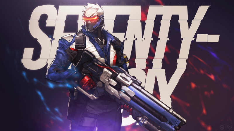 holding, real people, 1080P, dark, front view, Soldier: 76, men, security, Overwatch, gun, occupation, computer, PC gaming, one person, standing