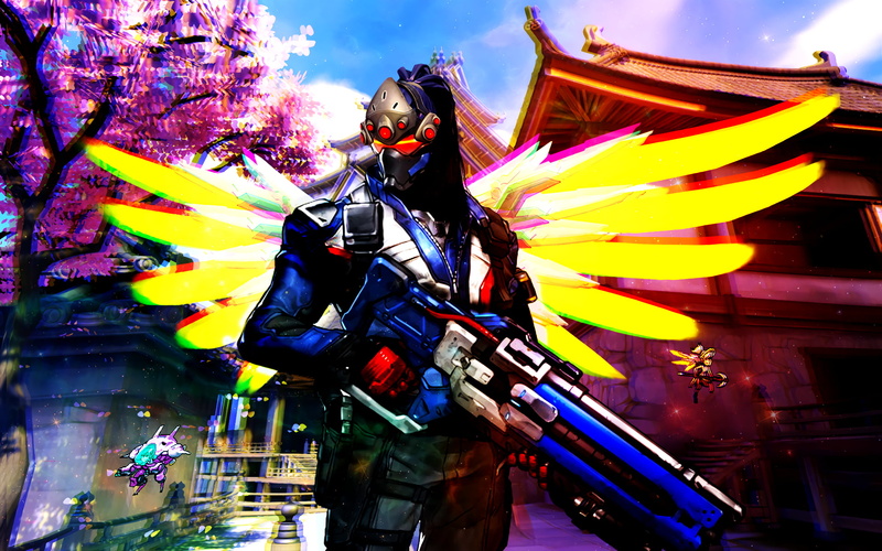 illuminated, 1080P, arts culture and entertainment, leisure activity, multi colored, variation, Soldier: 76, real people, adult, men, Blizzard Entertainment