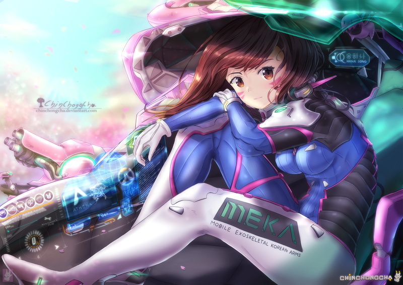 Overwatch, Dva, 2K, Artwork