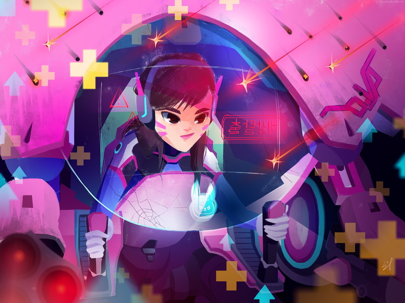 DVa, 4K, poster, Overwatch, 4K