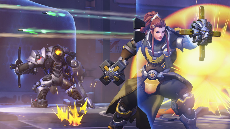 Reinhardt (Overwatch), Video Game, Brigitte (Overwatch), 5K, Overwatch