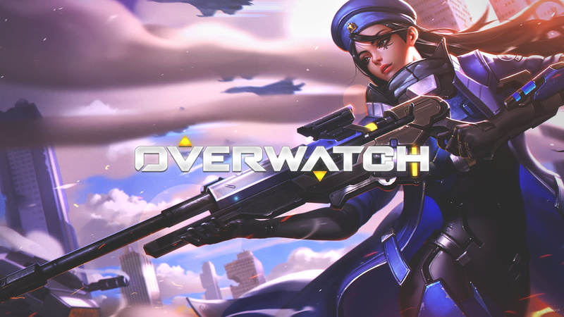 Ana (Overwatch), 1080P, Overwatch, weapon, anime, PC gaming, anime girls