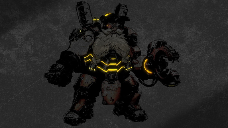 real people, Overwatch, wall - building feature, unrecognizable person, stationary, people, technology, mode of transportation, robot, indoors, Torbjörn (Overwatch)