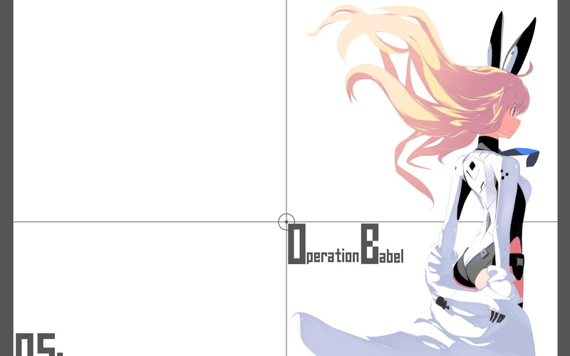 girls, 1080P, ears, bunny ears, operation babel, anime girls, bunny, babel, anime, blonde, operation