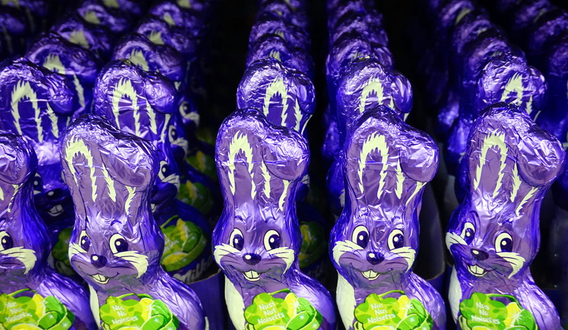 easter bunny, no people, in a row, retail, arrangement, still life, side by side, full frame, market, 5K, representation, blue, order, for sale, candy