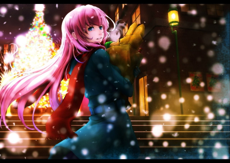 real people, one person, outdoors, representation, side view, looking, night, Megurine Luka, clothing, women, art and craft, three quarter length, young adult