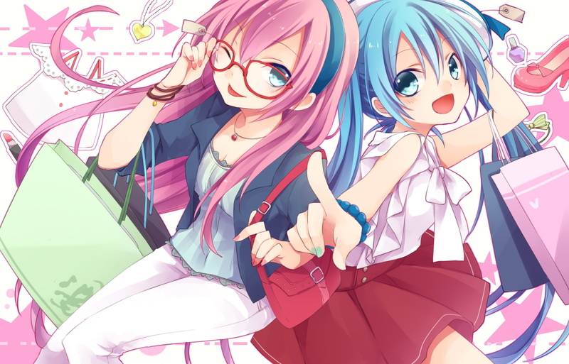 miku, megurine luka, vocaloid, anime, girls, luka, 1080P, anime girls, megurine, hatsune, hatsune miku