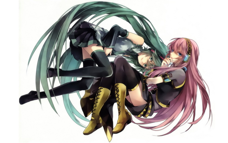 Vocaloid, Megurine Luka, purple, circle, high angle view, decoration, white background, no people, representation, creativity, art and craft, arts culture and entertainment