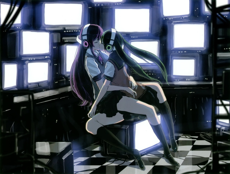 Anime, Hatsune Miku, 1080P, Vocaloid, Luka Megurine, Yuri