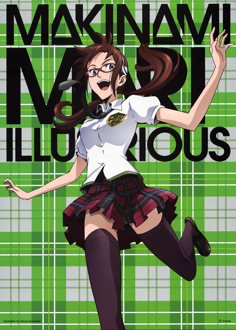 mari, neon, 4K, evangelion, meganekko, illustrious, genesis, makinami
